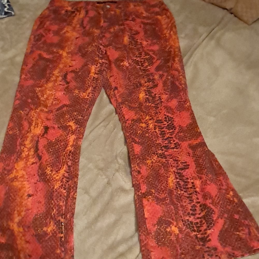 Sale today only glossy Snakeskin jeans